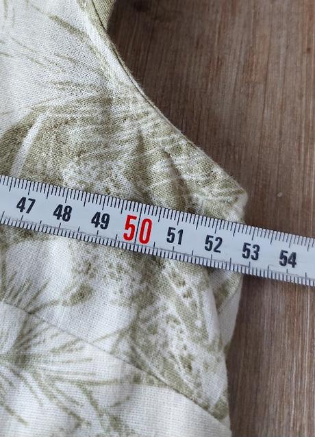 Bledozelené ľanovo bavlnené šaty, esmara,44