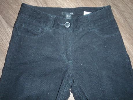 Menčestrové nohavice, h&m,34