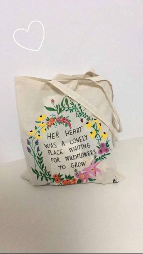 Plátené, ručne maľované tašky, 