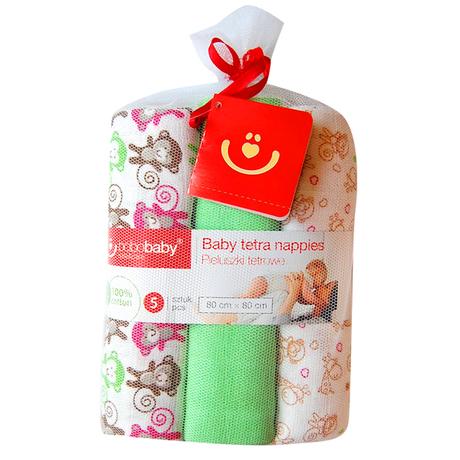 Bavlnené plienky bobas s potlačou 5ks, 