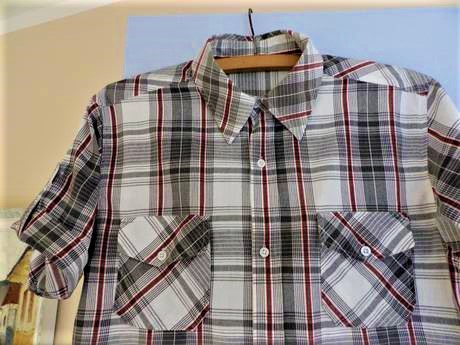 Športová kockovaná košeľa, xl