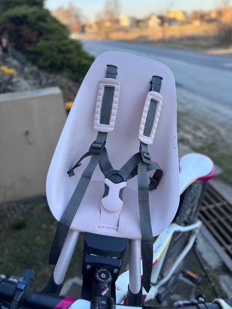 Predná cyklosedačka urban iki sakura ružová, 