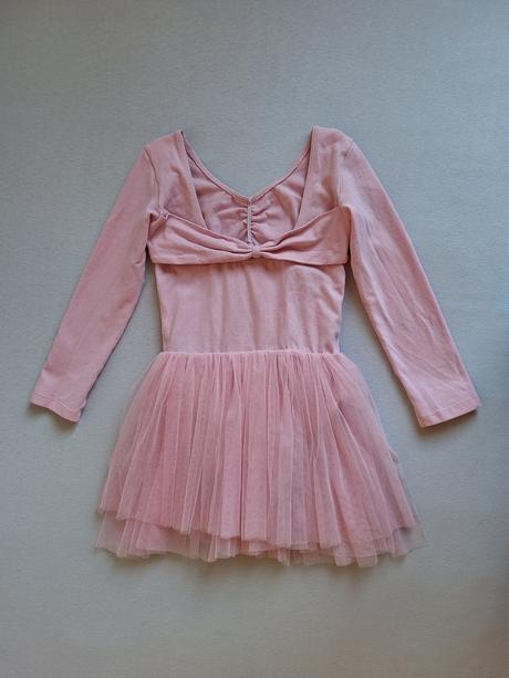 Baletka-bavlnený dres s tylovou sukničkou veľ. 140,