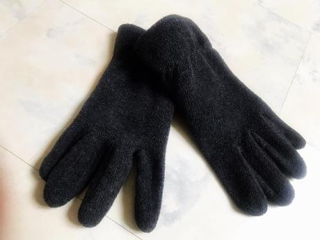 Hrubšie flisové rukavice, l