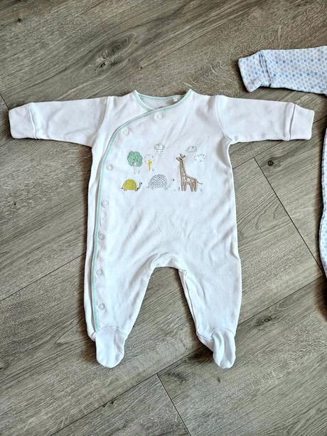 Biele dupačky pyžamko next 62 modré zadarmo, next,62