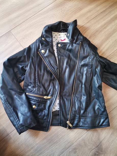 Kožená bunda, h&m,128