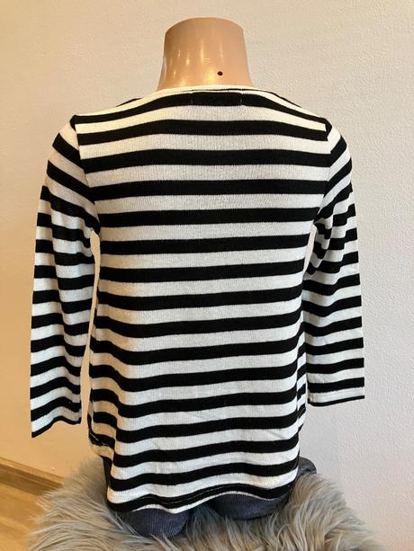 Dievčenský pásikavý sveter s nápisom h&m (2-4 r.), h&m,98
