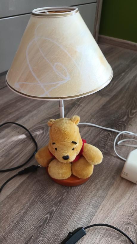 Nočné lampy, detska nočna s macíkom pu, stropna, 