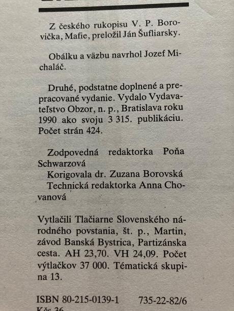 Súmrak mafie (1990), 