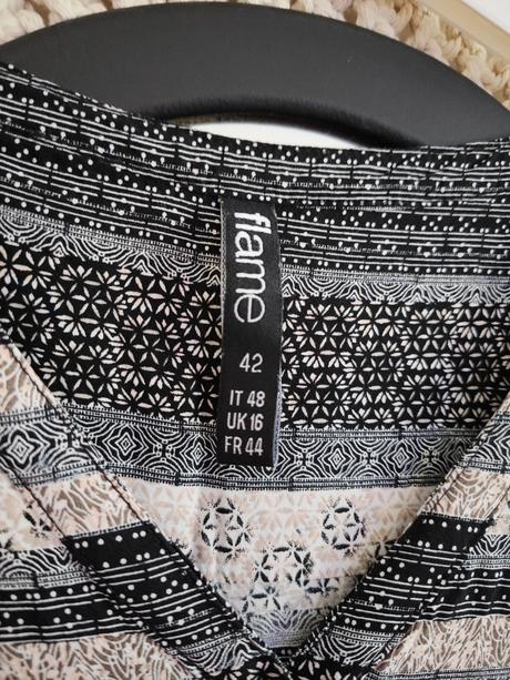 Vzorovaná blúzka flame, xl