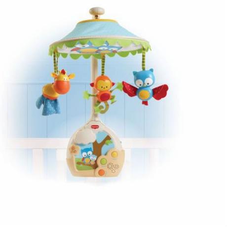 Tiny love kolotoč nad postieľku s projektorom magi, 