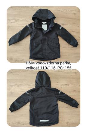 H&m vodovzdorná parka, veľkosť 110/116, h&m,110