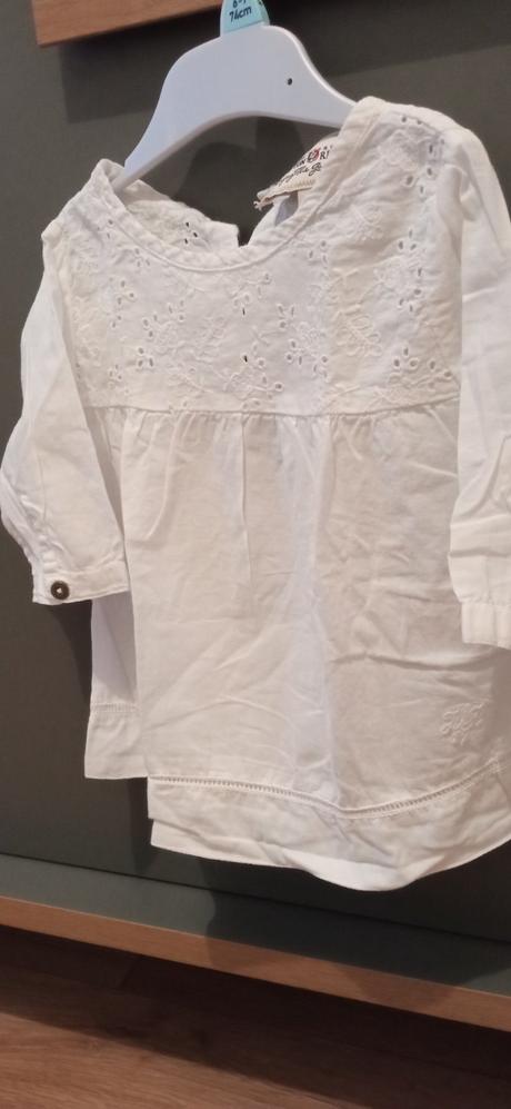 Dievčenská blúzka /šaty 3/4 rukáv veľ 80-86, 80