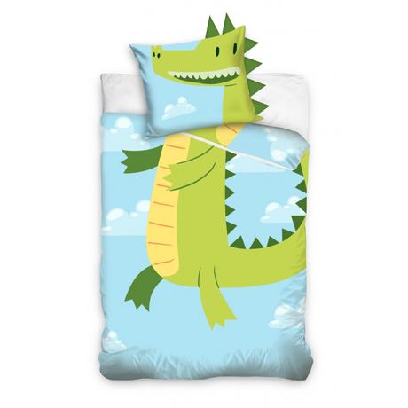 Carbotex bavlnené obliečky s uškami krokodíl, šírka (cm): 140,dĺžka (cm): 200