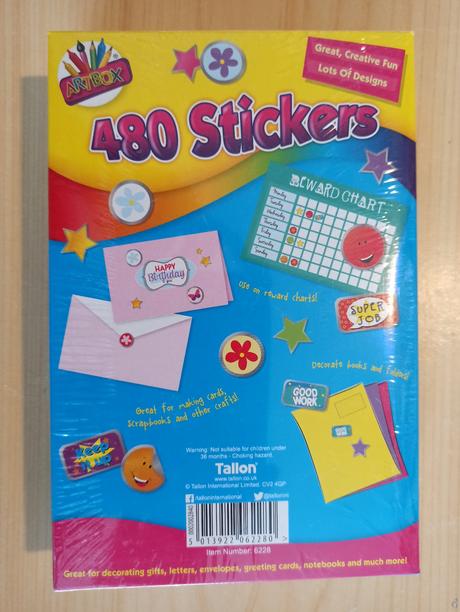 480 stickers / 480 metalickych nalepiek,