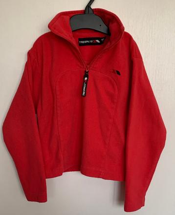 Trespass červená flisová bunda, 104