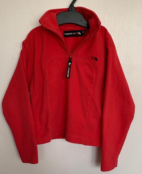 Trespass červená flisová bunda, 104