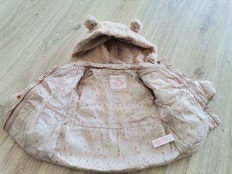 Dievčenska krémová zimná bunda, f&f,80