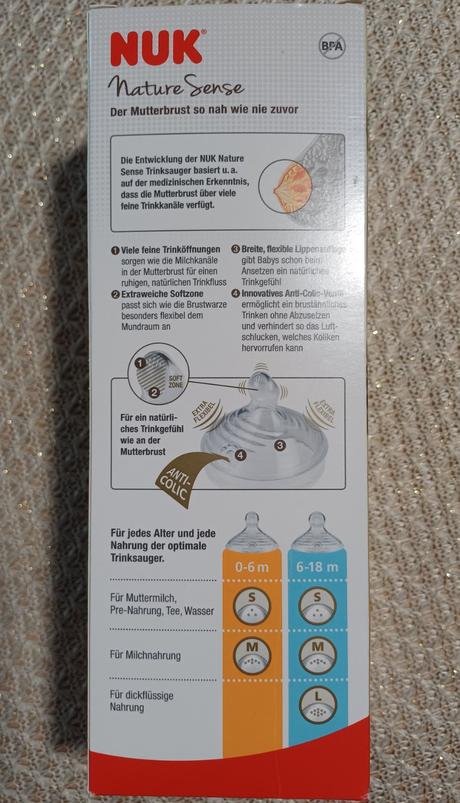 Sada nuk fľaška a dudlík 0-6mes., nuk