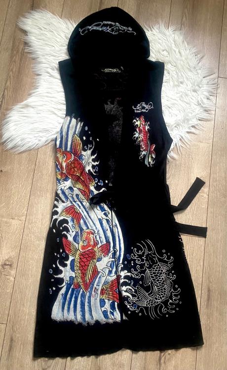 Ed hardy dlhá vesta /kardigan, ed hardy,l