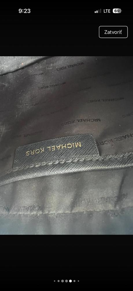 Cierna kozena michael kors kabelka crossby koza, michael kors