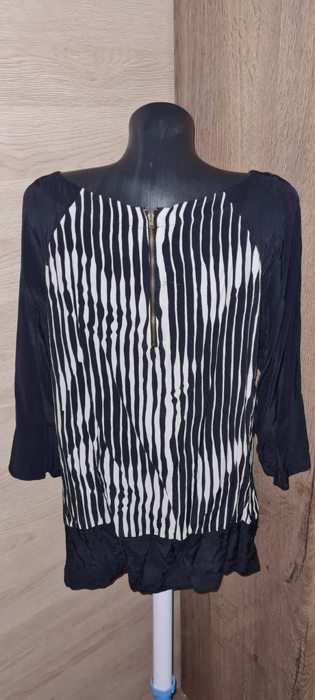 Čierna pásiková blúzka, george,48