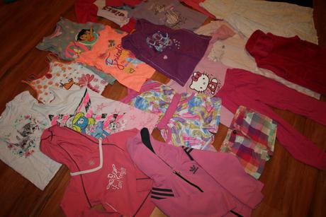 Divčenské oblečenie balik velkost 110/116, 104–116