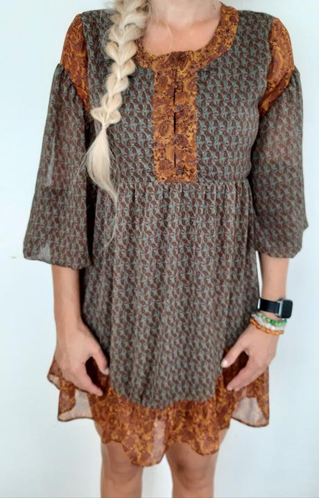 Boho šaty, pull&bear,s