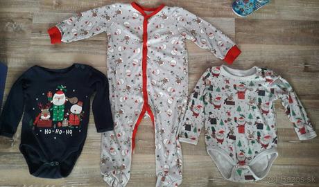Vianočné pyžamko+2xbody cena spolu, 80