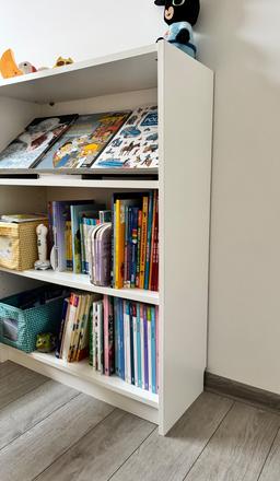 Knižnica billy, biela, 80x28x106 cm, zn ikea, 