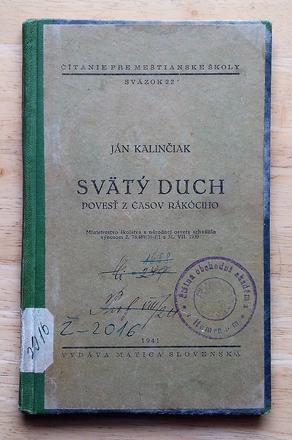 Svätý duch, povesť z časov rákociho, ján kalinčiak, 