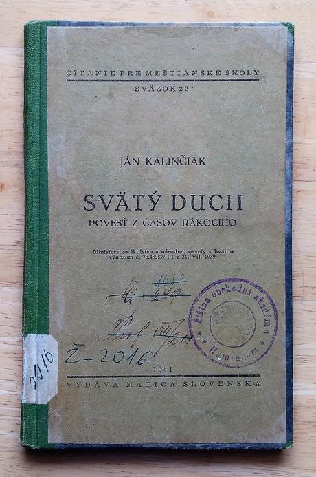 Svätý duch, povesť z časov rákociho, ján kalinčiak,