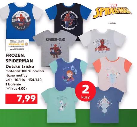 2x obojstranne tricko spiderman, 134
