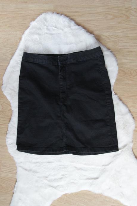 Čierna rifľová sukňa m, m