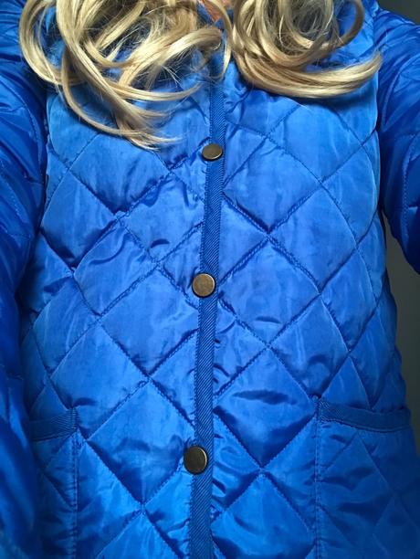 Prechodna bunda - jasna modra farba, fishbone,s