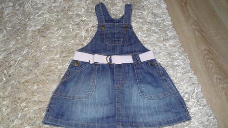 Krásne riflové šaty, h&m,80