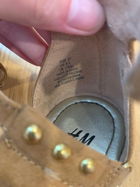 Detské hnedé sandálky h&m velk.27, h&m,27