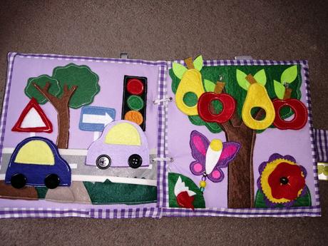 Šitá kniha quiet book,