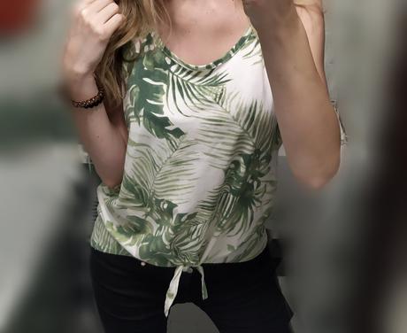 Tričko s listami, s