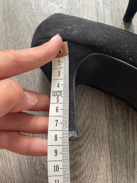 Semišové elegantné čierne lodičky, graceland,40