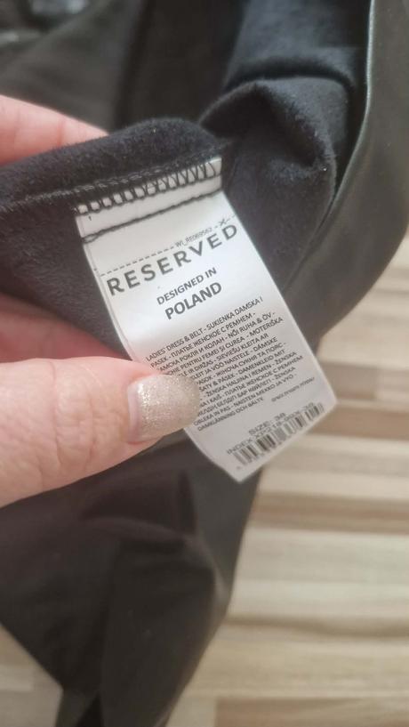 Koženkové šaty, reserved,m