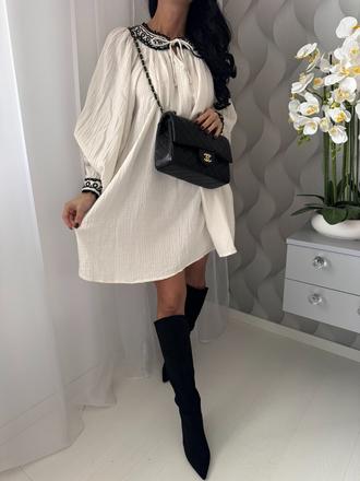 Lindex - šaty s výšivkou, lindex,xs