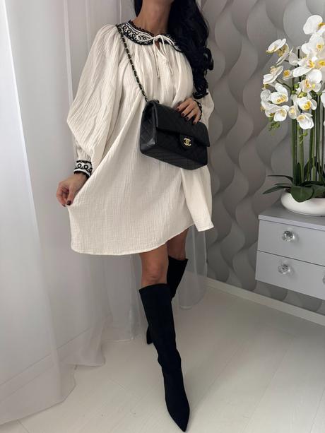 Lindex - šaty s výšivkou, lindex,xs