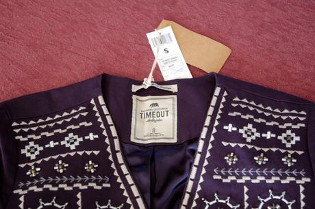 Vyšívané sako v etno štýle, timeout,s