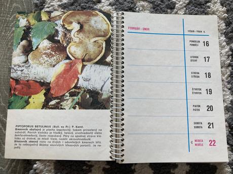 Huby okolo nás kalendár 1976 - aurel dermek,