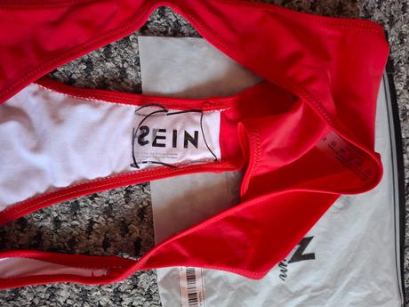 Dámske červené plavky, xl