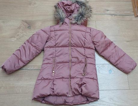 Zimná bunda s kožušinkou, h&m,128