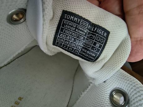 Tommy hilfiger kožené biele tenisky 37, tommy hilfiger,37