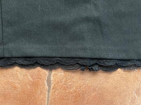 Sivá elegantná sukna s cipkou, sisley,xs