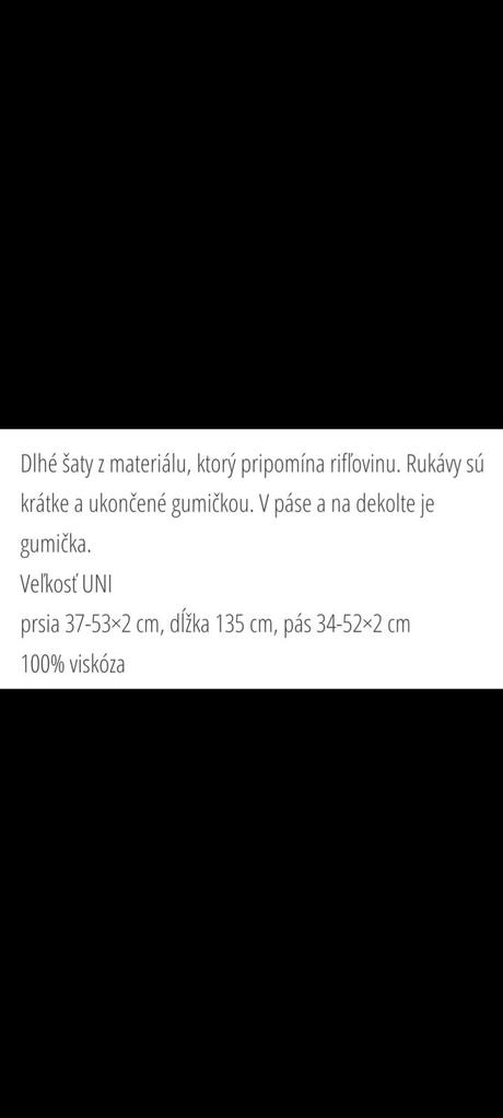 Letné camen šaty,